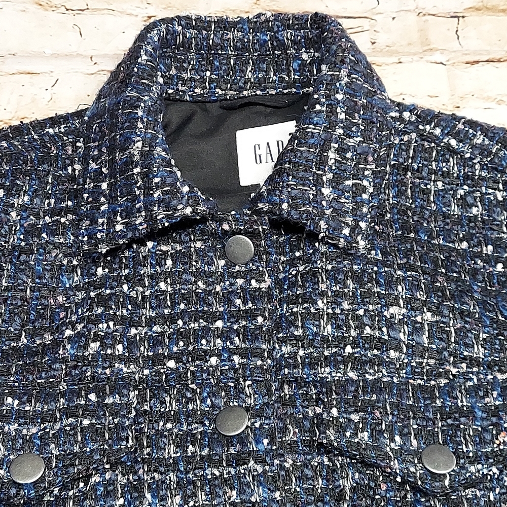 Gap Icon Tweed Button Down Jacket - image 5
